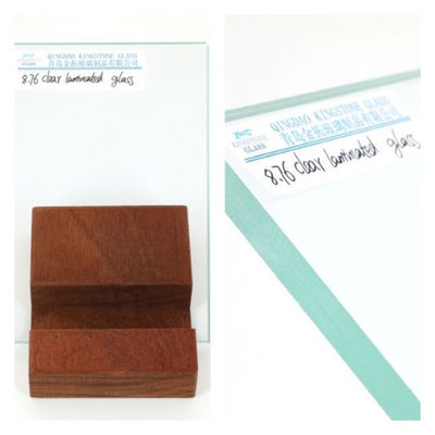 5 mm + 5 mm vetro laminato trasparente su misura di grado CE AS/NZS 2208