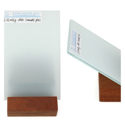 Vetro laminato di sicurezza bianco lattico protezione UV CE AS/NZS 2208 Certificato