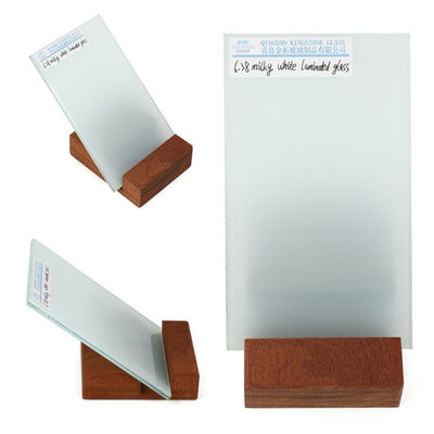 Struttura architettonica vetro stratificato bianco latte per balustrade