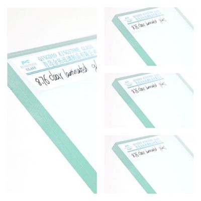 Vetro laminato trasparente di alta sicurezza spessore 4,38 mm - 25,52 mm vetro galleggiante e PVB
