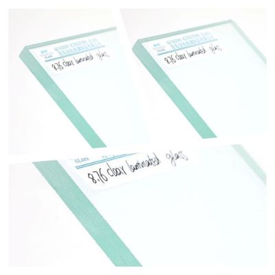 Vetro galleggiante PVB vetro laminato temperato trasparente Alta sicurezza 4,38 mm - 25,52 mm